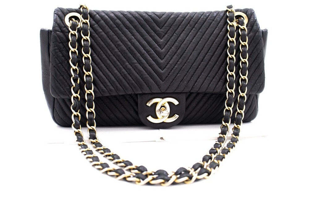 Chanel Classic Single Flap Chevron Lambskin Medium